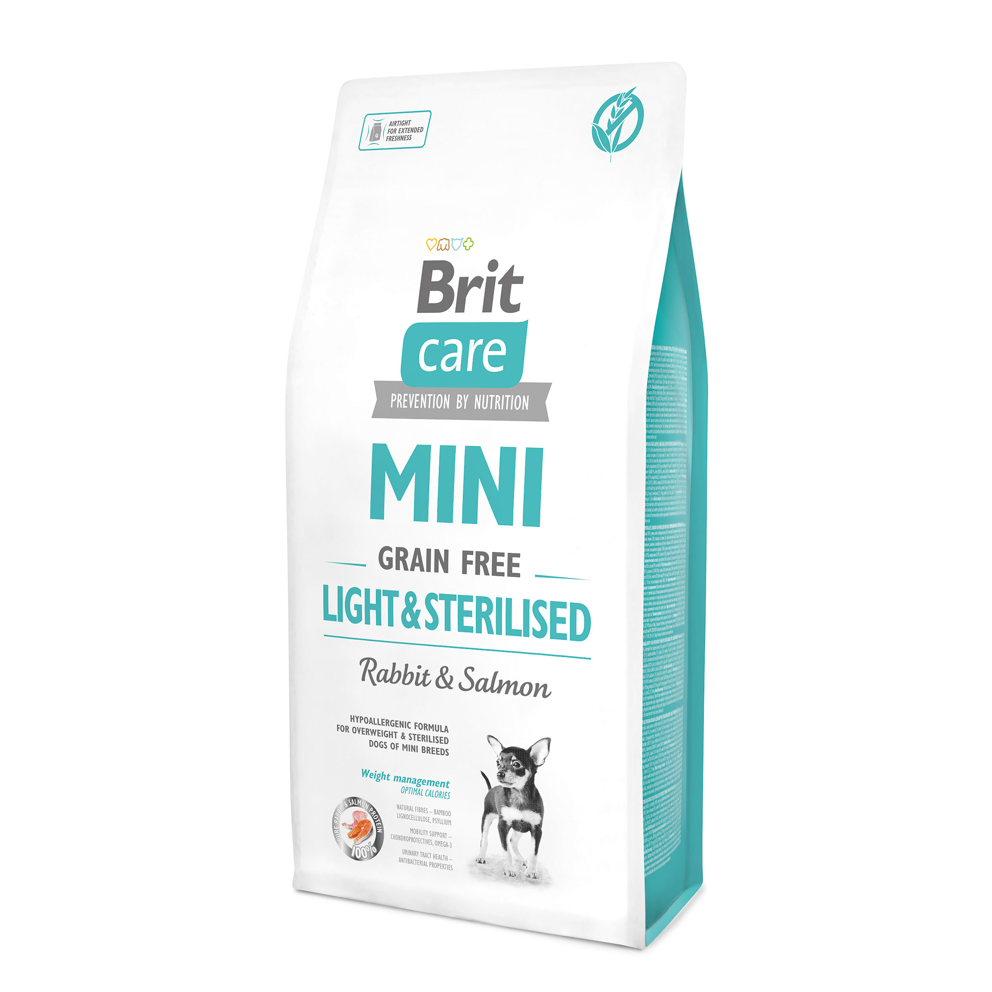 Fotografie Brit Care Mini Grain Free Light & Sterilised 7kg Brit